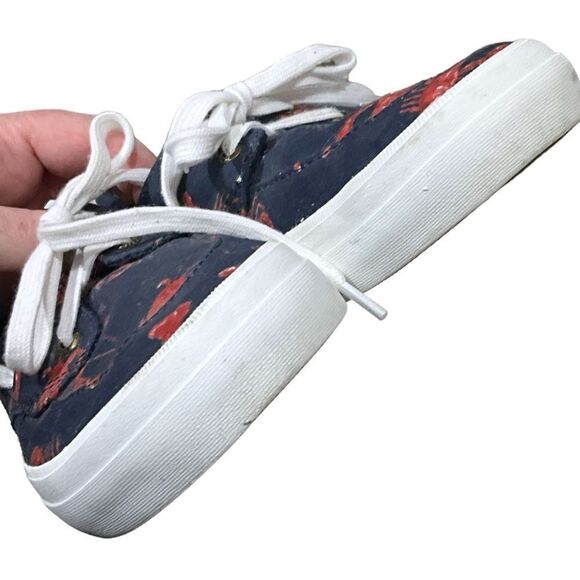 SPERRY Women’s Sz 8 Top-Sider Crest Navy Shoes Lobster/Crab Theme Boating Shoes - Picture 10 of 13